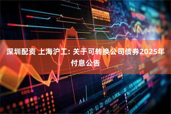 深圳配资 上海沪工: 关于可转换公司债券2025年付息公告